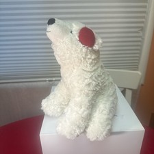 North Pole Trading Co. Holiday Polar Bear Stuffed Animal. Plush.