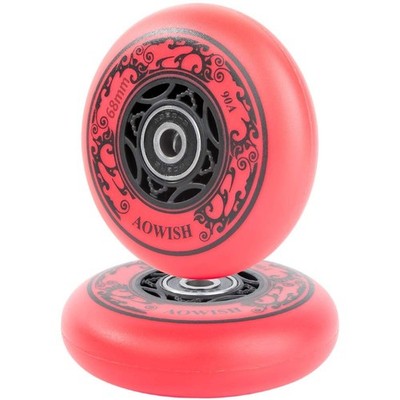 68mm 90a Ripster Wheels w/Bearings ABEC-9 for Mini Ripstik, Ripstick Mini, 2-...