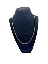 Barbara Bixby Plata de Ley Oro 18K Cuerda Cadena Collar Cierre Decorativo (20")