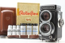  Top MINT Box Case Rollei Rolleiflex 4x4 baby TLR Black film camera From JAPAN