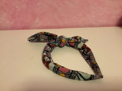 Purple Nightmare Before Christmas with Jack and Sally- hand made headband