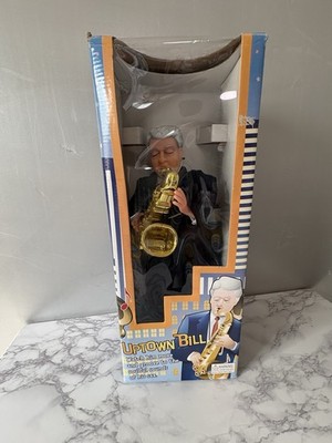 Vintage President Bill Clinton aka ''Uptown Bill'' Playing Saxophone 14'' New NIB
