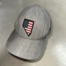 State Of Nevada US Flag Patriotic Ball Cap Hat Branded Bills L XL Flexfit Large