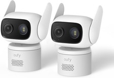 eufy Wired Cam C31 2-Pack, 360  Coverage w/Pan and Tilt, Indoor/Outdoor No Fees