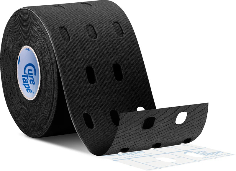 CureTape® Punch kinesiology tape, Black, 5 m