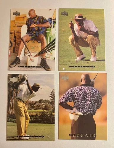 1994 (4) DIFFERENT MICHAEL JORDAN UPPER DECK RARE AIR Golf Trading Cards