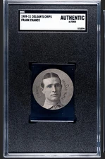 1909-11 E254 Colgan's Chips Frank Chance SGC A Chicago Cubs