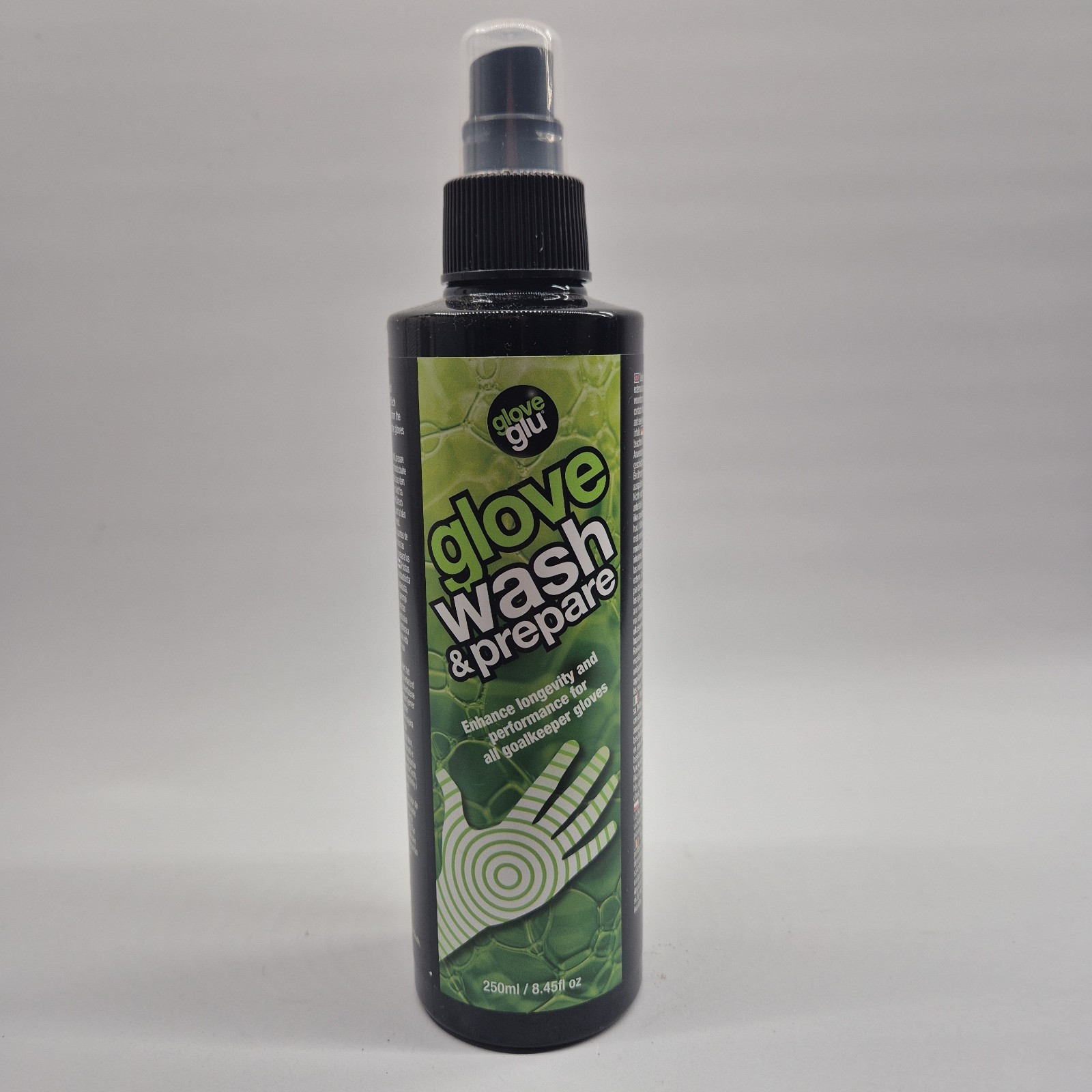 Gloveglu Wash and Prepare 250ml Goalkeeper Gloves Latex Cleaner Spray DirTECH UK