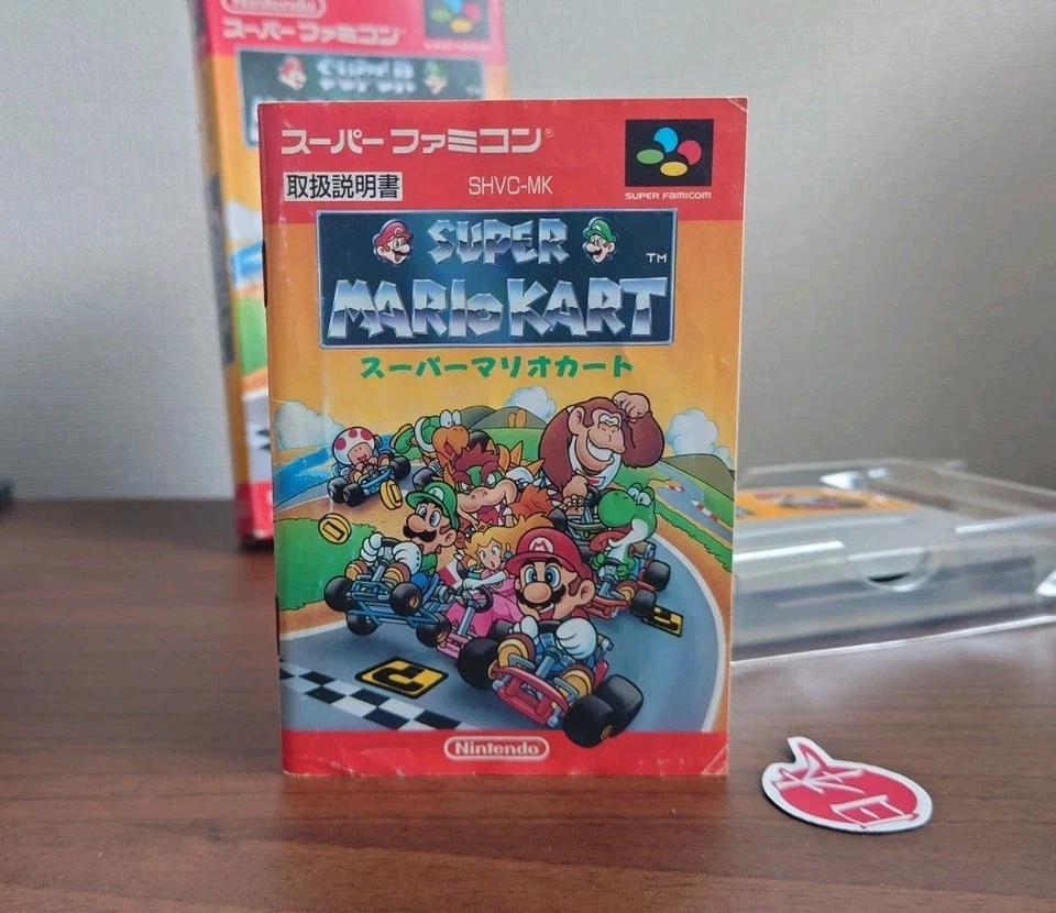 Super Nintendo SNES JAPAN NTSC-J Mario Kart + MANUAL Free Shipping - Image 4 of 4