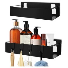Duschregal ohne Bohren - 2 Stück Badezimmer Organizer selbstklebend