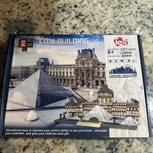 Louvre Building Lezi City Building Tiny Building Blocks LZ8040 Building Set New