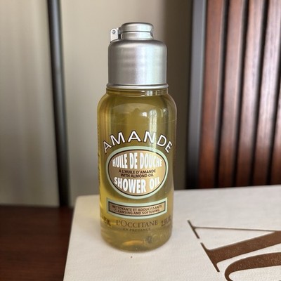 L'Occitane Amande Almond Shower Oil Cleansing & Softening 2.5 fl oz