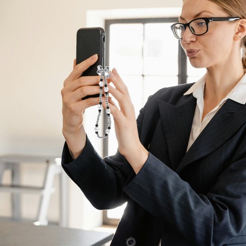 Perlschlüsselseil Fräulein Handy-Handgelenk-Seil Lanyard Für Telefon - 第 10/12 張圖片