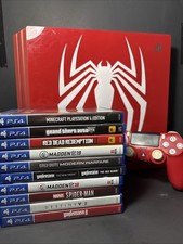 Sony PlayStation 4 Pro Marvel's Spider Man 1TB Limited Edition Console+ 10 Games