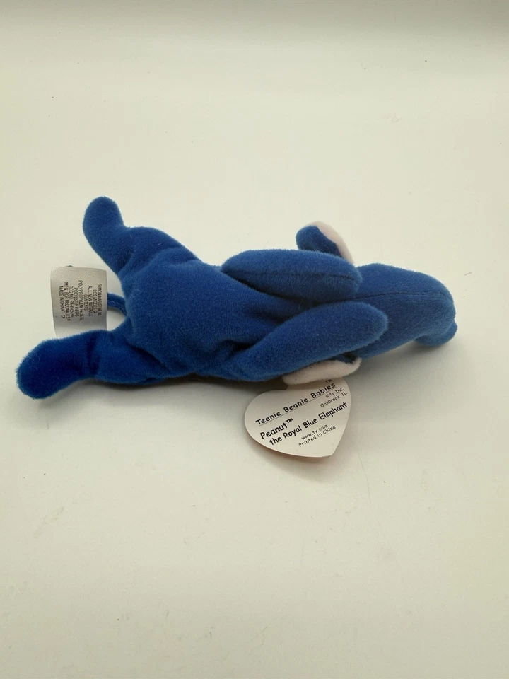 TY McDonald's Teenie Beanie - PEANUT the Royal Blue Elephant (2000)(5.5 英寸) — 第 4/4 张图片