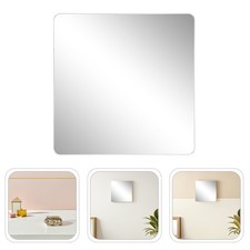 8 Pcs Sticky Mirror Tiles Wall Decoration Self Adhesive Mirrors for