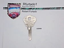 Key Blank for Vintage Ford, Mercury, Lincoln glove/trunk 1938 to 1948 (1125CN)