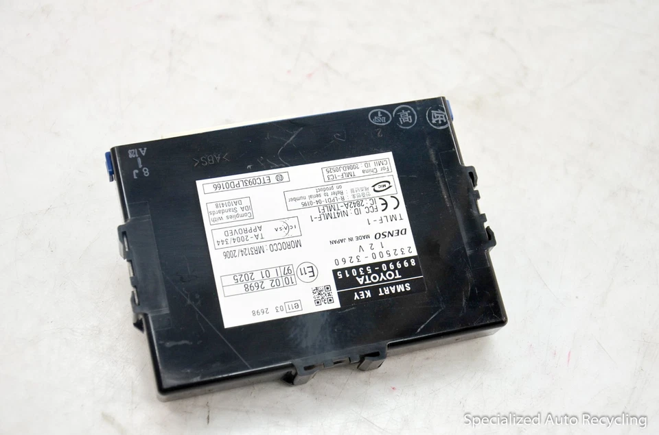 2008 LEXUS IS250 SMART KEY MODULE COMPUTER UNIT OEM 89990-53015 - Изображение 2 из 4