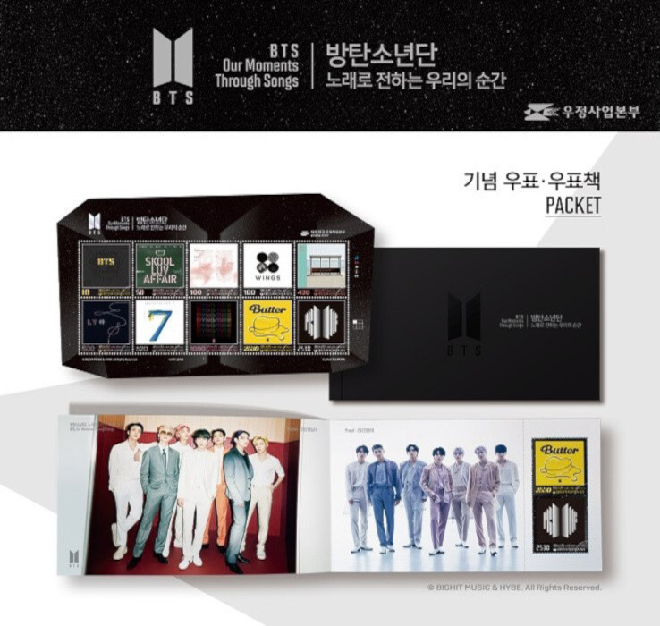 BTS - 10th Anniversary Official Postage Set - Packet & Stamps | eBay