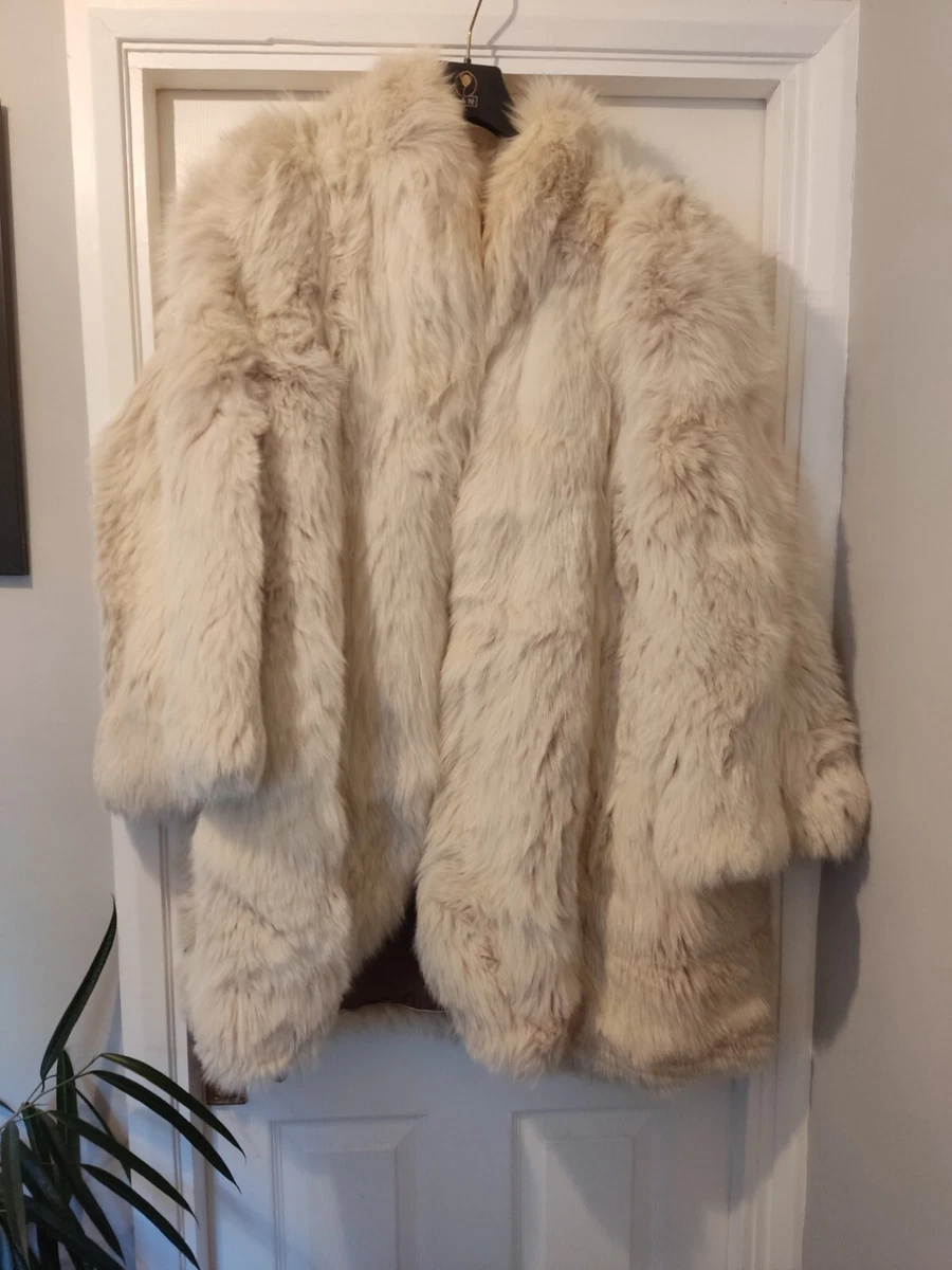 Huge faux fur coat cheap