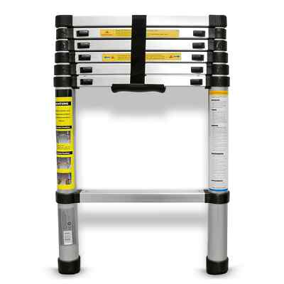 Alu Teleskopleiter Stehleiter Anlegeleiter Ausziehleiter 2m Ladder 150kg stabil