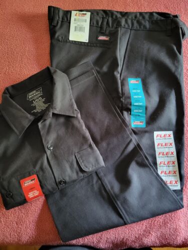 New With Tags 1 Pr. Dickies Work Pants Sz 38X30 & 1 Dickies Work Shirt Sz Lg - Picture 1 of 2