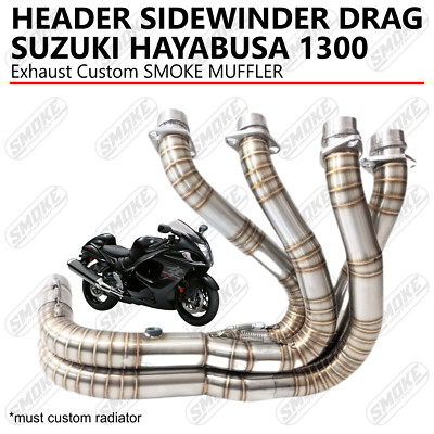 Suzuki Hayabusa GSXR 1300 1999-2019 SIDEWINDER DRAG RACE Krümmer Auspuffanlage