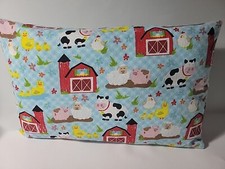 Cute Toddler Pillow. Cotton Flannel. Dimensions 16x10 Hipo-allergenic Stuffing.