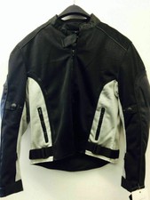 Ladies Black & Grey Breathable Motorcycle Jacket With Pads 3560.15 Size 4xl