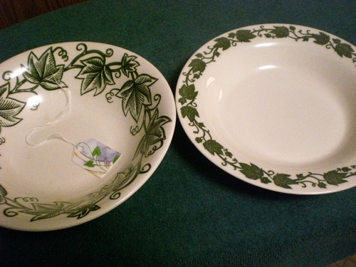 English Ivy ROYAL CHINA Soup Serving Bowl Lot of 2
