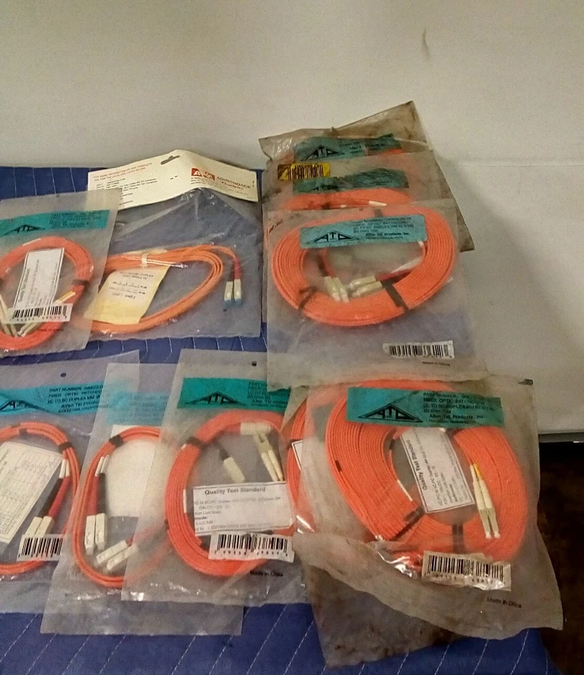 *LOT OF 20*NEW Allen Tel Various Fiber Optic Cable Assembly Patch Cord - Image 2 of 4