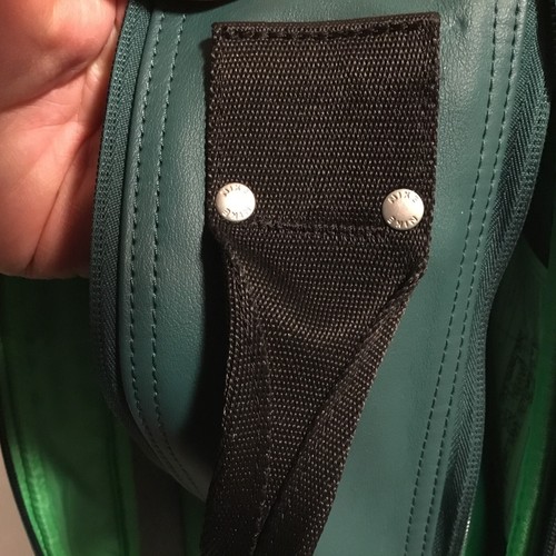 Nike Green Messenger Bag, Pleather Shoulder bag, laptop bag, One-Of-A-Kind DEMO - Picture 9 of 13