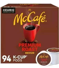 McCafe Premium Medium Roast K-Cup Coffee Pods, 94 ct.