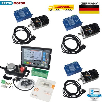 【DE】4Axis Nema34 8N.m Closed Loop Servo Motor Driver DDCSV3.1 CNC Controller Kit