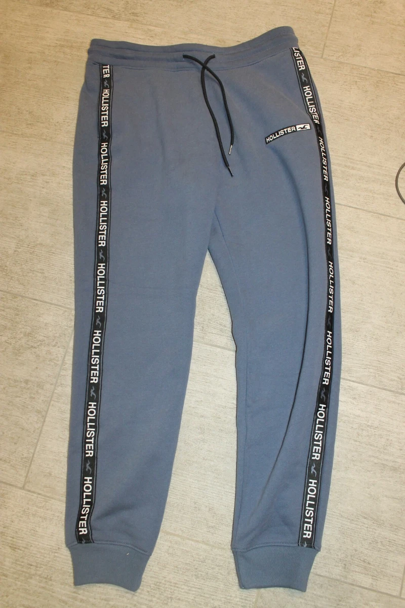 Hollister Men's Sweatpants Joggers Blue White Size M New