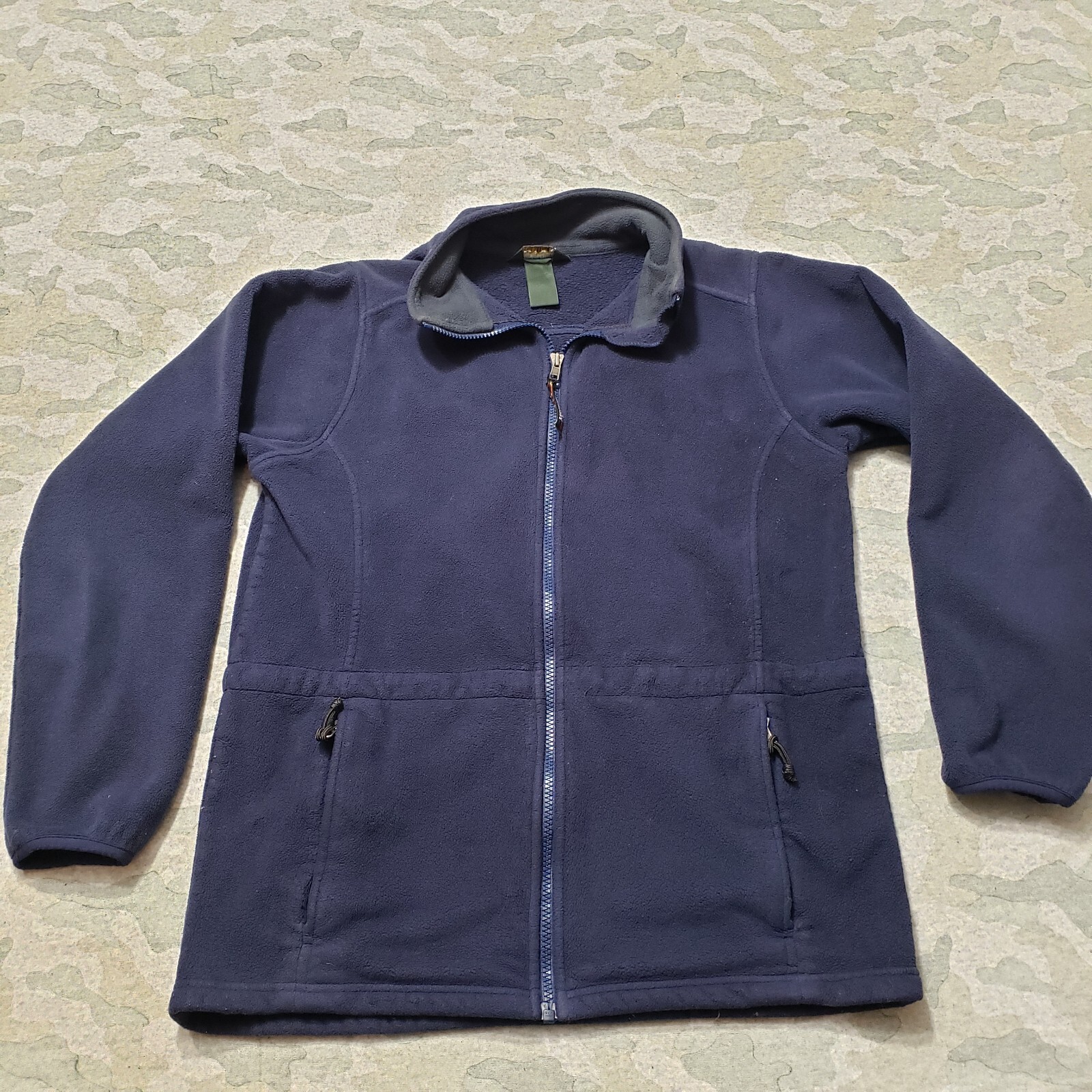 L.L.BEAN L.L. Bean Fleece Jacket Mens Blue Medium Full Zip Outdoors