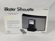 Excalibur Electronics Ipod dock iBlaster Silhouette w/remote & Everything 188BK