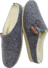 Leichte, WARME Clog - Hausschuhe - Pantolette, GR.38 *Wollfilz+Schurwolle*