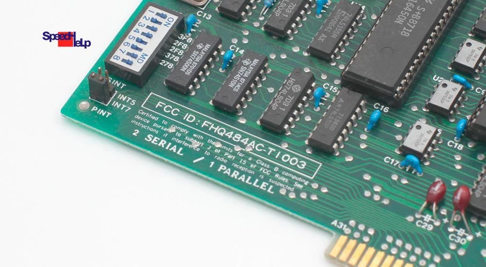 Isa 8-Bit Fhq484Ac-Ti003 2X Serial Rs-232 Com Parallel Lpt Port Karte Card - Image 2 of 4