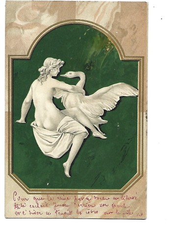 Illustration - Art Nouveau - Leda And The Swan