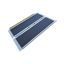 Motoproducts 4FT Center-Fold Portable Wheelchair Ramp-Grit Tape Surface Up To