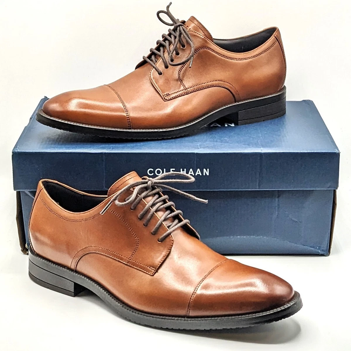 Cole Haan Slip Resistant Solid Dress Shoes for Men for sale 