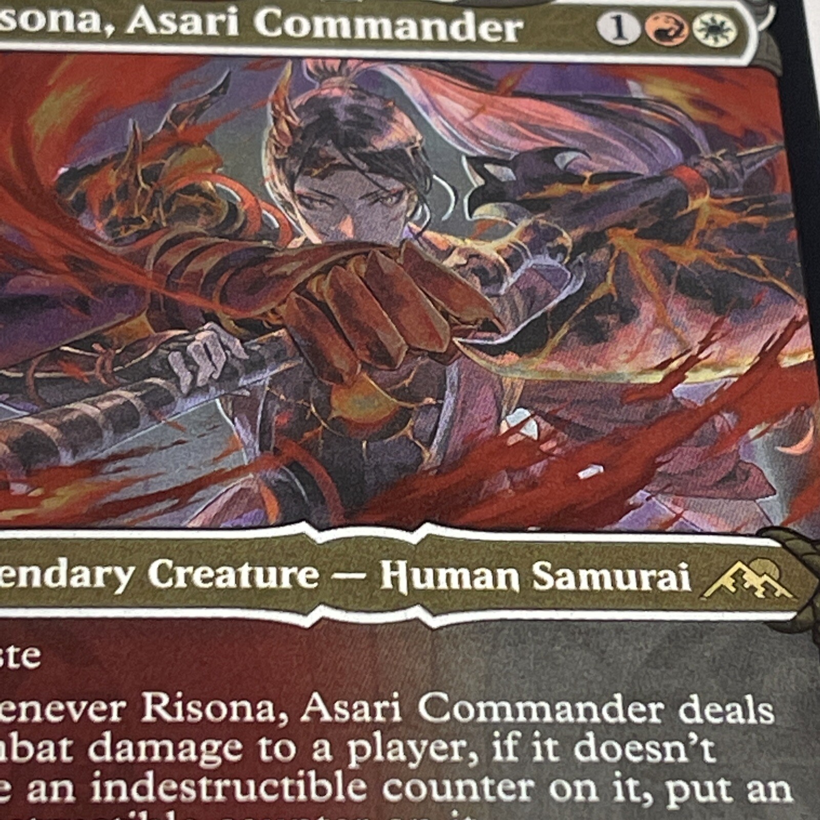Risona, Asari Commander Showcase Etched Foil MTG Kamigawa Neon
