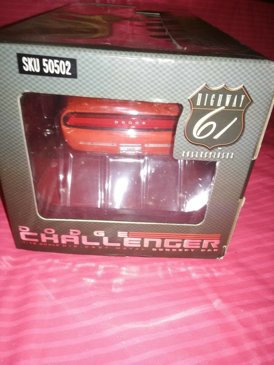 Highway 61 Dodge Challenger Concept Orange Rare New In Box 1/18