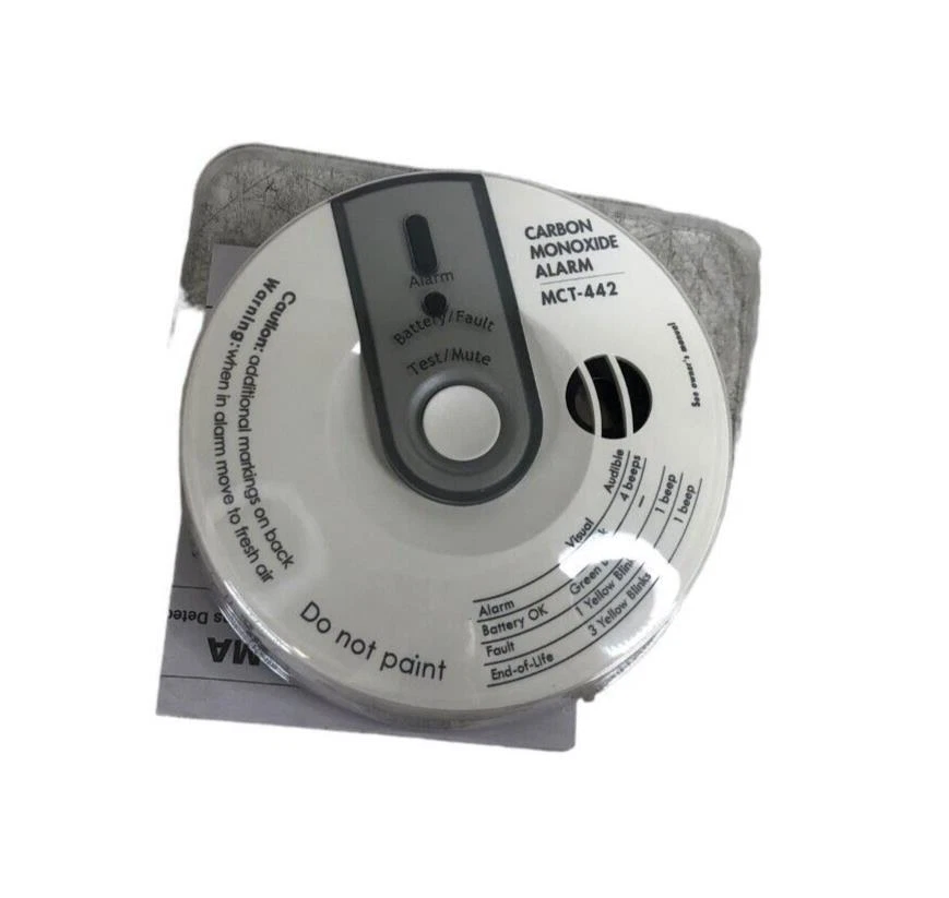 Visonic MCT-442 N SMA (2.4GHz) WH Wireless Carbon Monoxide Detector New - Image 2 of 4