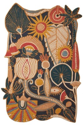Handgetufteter Loloi Optimismus Teppich Floral Rug Justina Blakeney Tufted Ru...