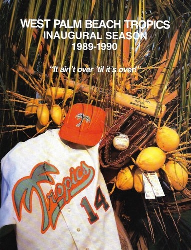 1989-90 Senior League WPB TROPICS Inaugural Season PROGRAM YEARBOOK EX-MINT - 第 1/1 張圖片
