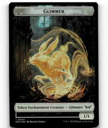 Glimmer Token #4 DSK Foil - Duskmourn: House of Horror