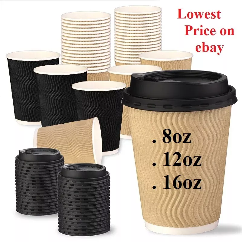 12 oz. Ripple Wall Paper Coffee Cups