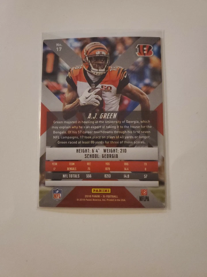 2018 Panini XR Blue /199 AJ Green #17 - Image 2 of 2
